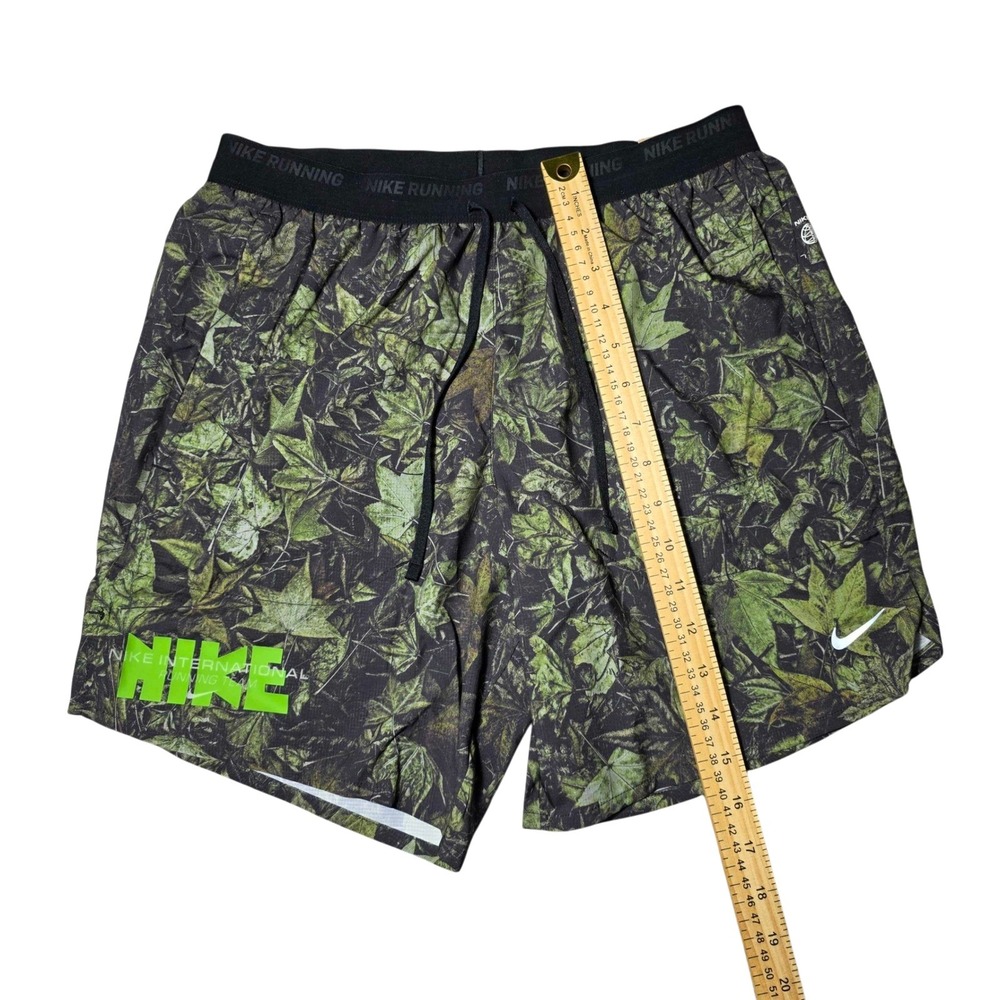Nike Stride 7" Dri-FIT Camo Green Running Shorts Men's Small NWT IH4512-012 - Picture 3 of 11